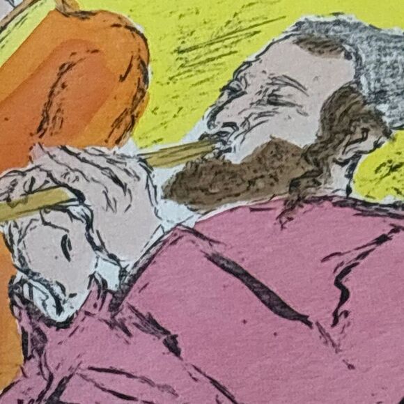 Ira Moskowitz signed #d 220/400 framed lithograph art jewish - Picture 6 of 7